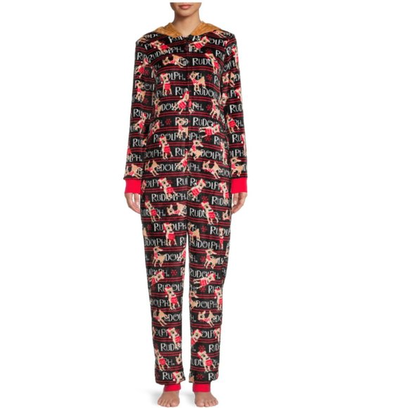 Rudolph Super Minky Union Suit, (X-Small) Black - Picture 1 of 6